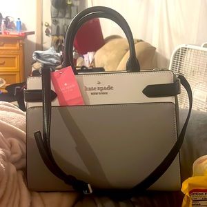 Kate Spade purse grey and white brand new